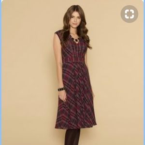 MONSOON Tartan Gingham Ruby Check Vintage inspired